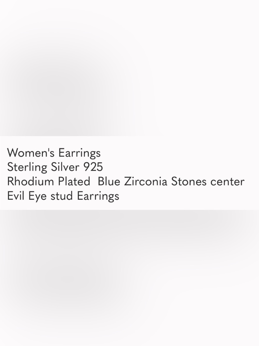 Women's Earrings Evil Eye Sterling Silver Earrings - Picture 6 of 6